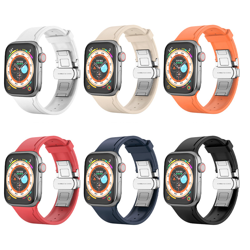 [6 colors available] Elite Rubber Sport Band [Apple Watch]