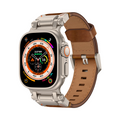 [Premium Specifications] Stainless Steel Head Leather Band [Apple Watch]