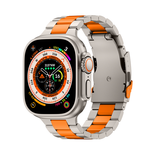[Limited Edition] Orange Line Titanium Band [Apple Watch]