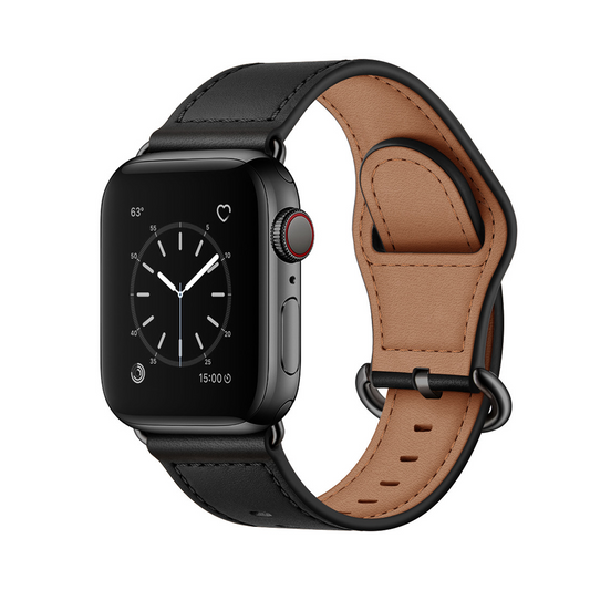 【ビジネス映え】ミニマルクラシックレザーバンド【アップルウォッチ】