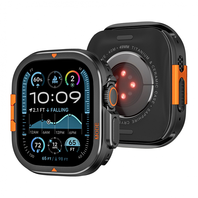 [Glass-free double-sided protection] Mountain Gear Titanium Frame [Apple Watch]