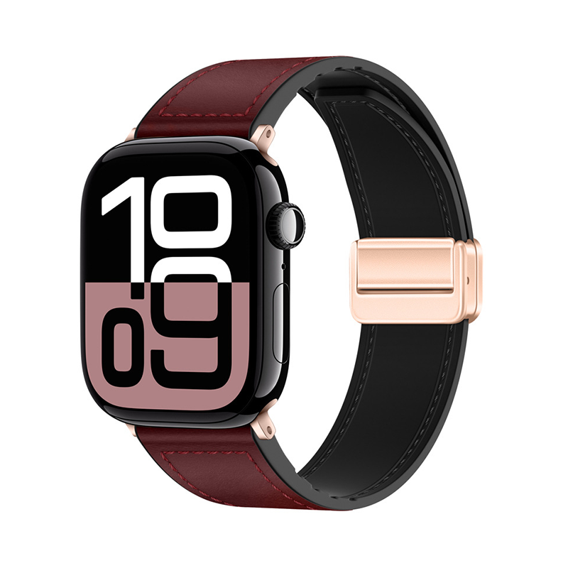 【全40色】シリコンレザーマグネットバンド【アップルウォッチ】