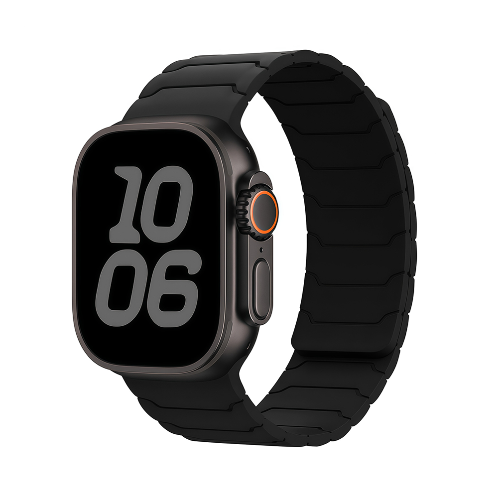 [Easy to attach with magnets] Link Pattern Magnetic Band [Apple Watch]
