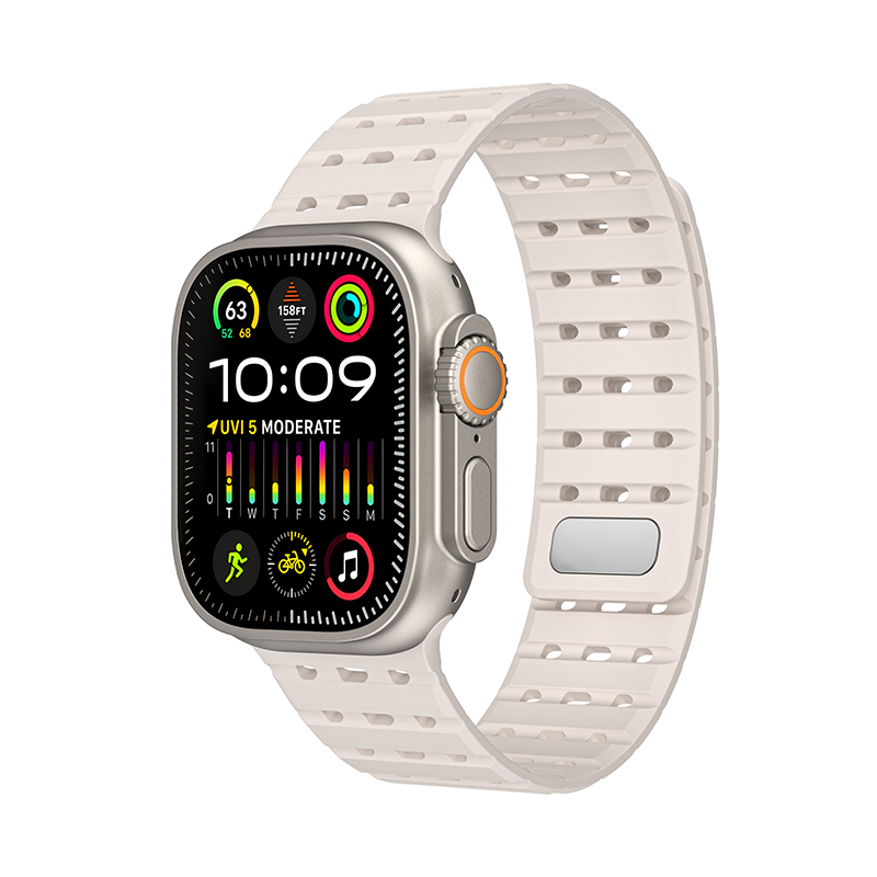 [8 colors available] Magnetic fit silicone band [Apple Watch]