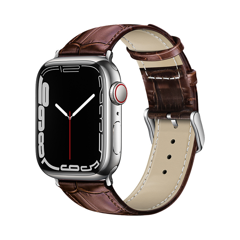 Elegant grained leather band for Apple Watch (4 colors available)