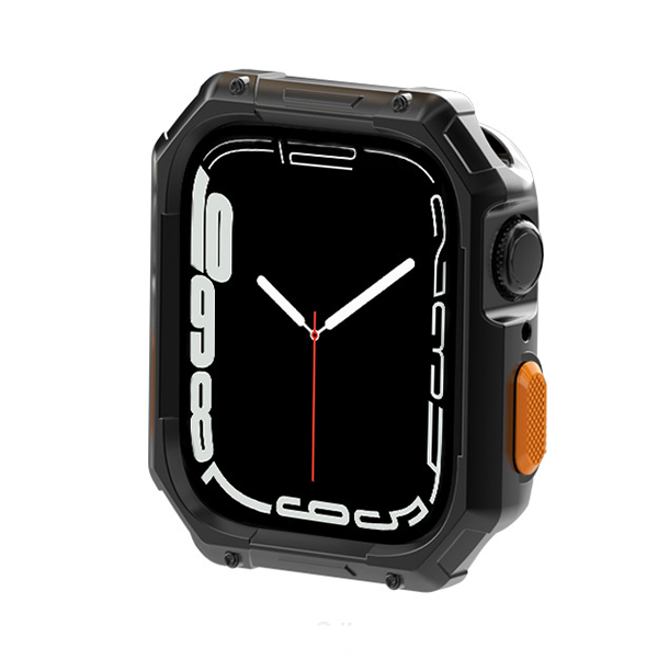 【ガラス無し両面保護】カラーボタンプロテクトケース【アップルウォッチ】
