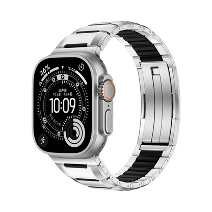 【未来的デザイン】ハイブリッドメタルリンクバンド【アップルウォッチ】