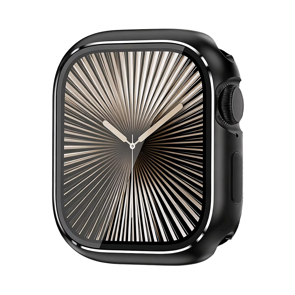 【ガラス付き両面保護】プレミアムメタルバンパーケース【アップルウォッチ】