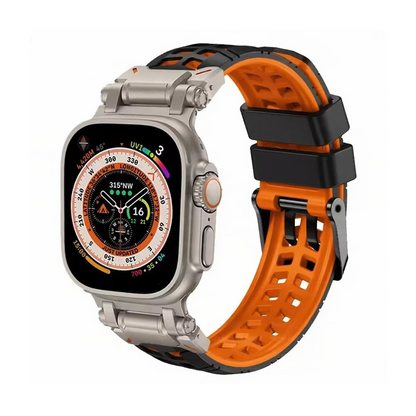 【通気性抜群】ダブルホールシリコンバンド【アップルウォッチ】