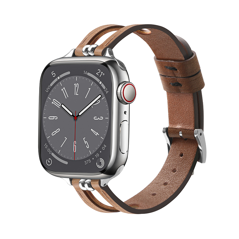 [6 colors available] Star Cross Leather Band [Apple Watch]