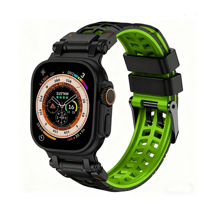 【通気性抜群】ダブルホールシリコンバンド【アップルウォッチ】