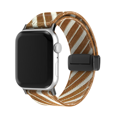 [10 colors available] Striped magnetic nylon band [Apple Watch]