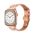 [Brilliant Design] Metal Leather Blend Band [Apple Watch]