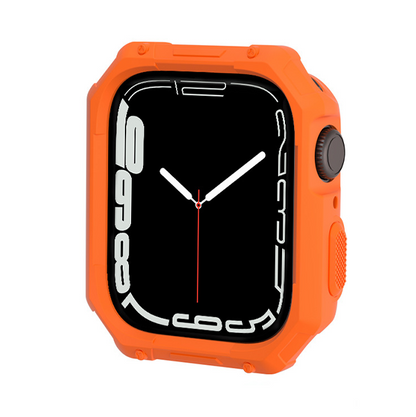 【ガラス無し両面保護】カラーボタンプロテクトケース【アップルウォッチ】