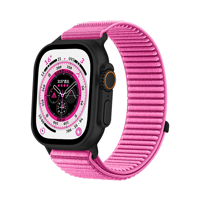 【ストレスフリー装着】カラフルナイロンマジックバンド【アップルウォッチ】