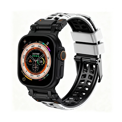 【通気性抜群】ダブルホールシリコンバンド【アップルウォッチ】