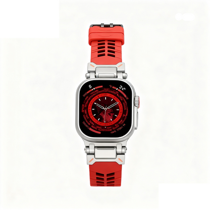 【通気性抜群】ダブルホールシリコンバンド【アップルウォッチ】