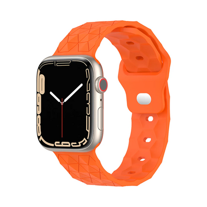 [12 colors available] Football pattern silicone band [Apple Watch]