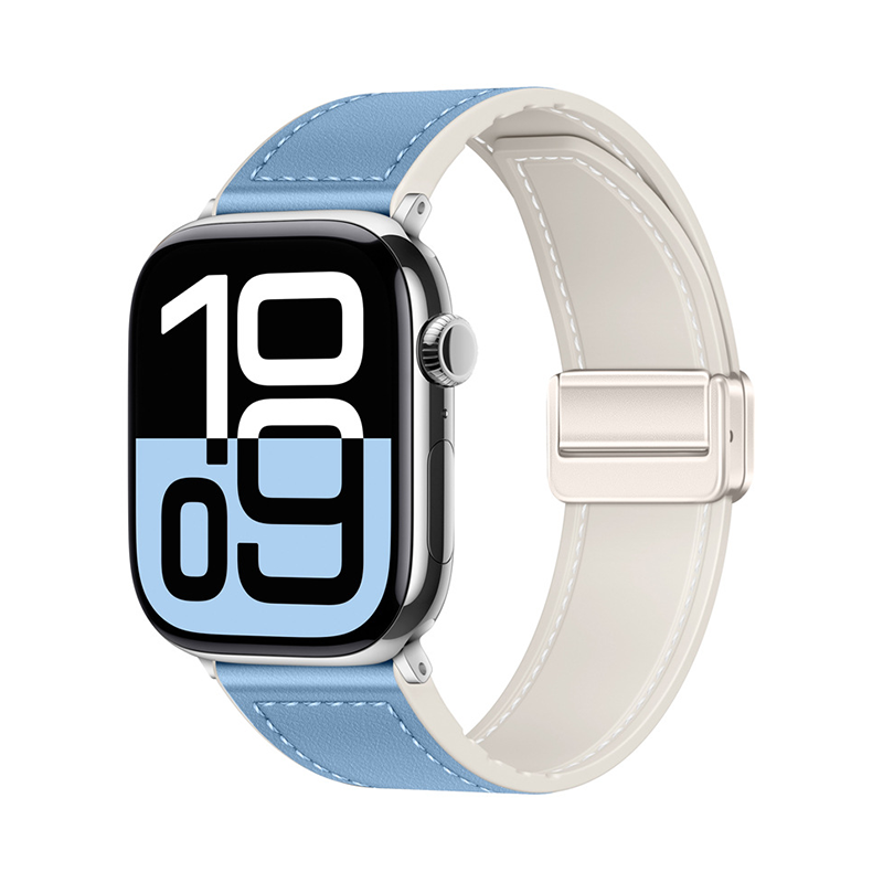 【全40色】シリコンレザーマグネットバンド【アップルウォッチ】