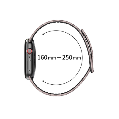 【軽量×磁力】マグネットリッジシリコンバンド【アップルウォッチ】