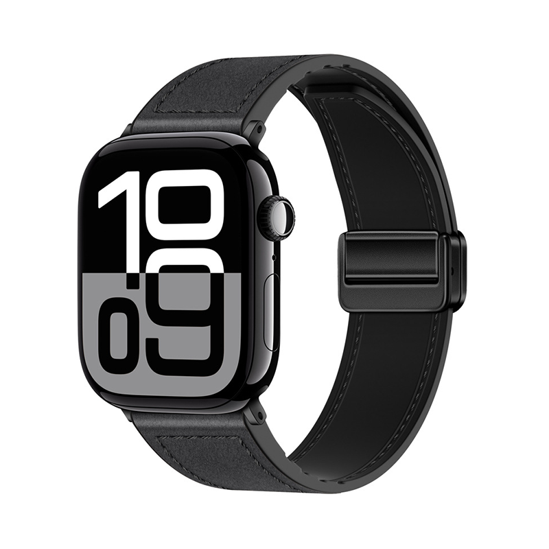 【全40色】シリコンレザーマグネットバンド【アップルウォッチ】