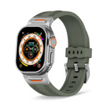 [Sports &amp; Military] Metal Grid Silicone Band [Apple Watch]