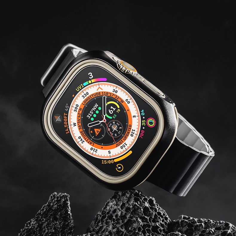 [Glass-free double-sided protection] Hybrid protective case [Apple Watch]