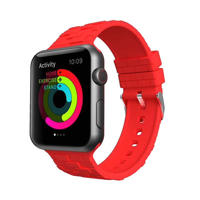 [10 colors available] Cube Brick Silicone Band [Apple Watch]