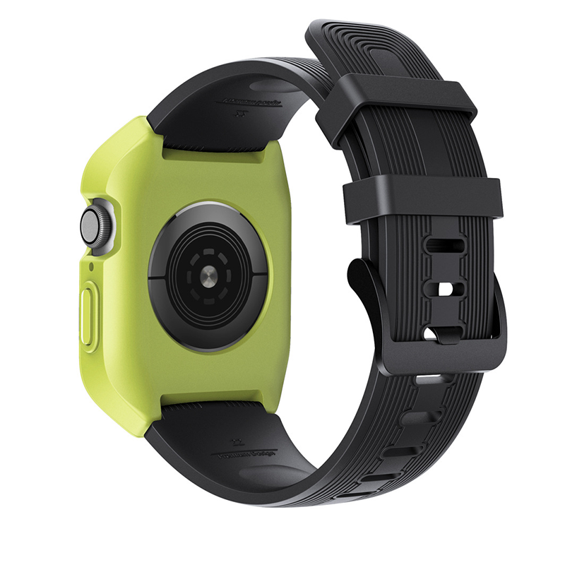 [All 5 colors available with integrated case] Active Guard Silicone Band [Apple Watch]