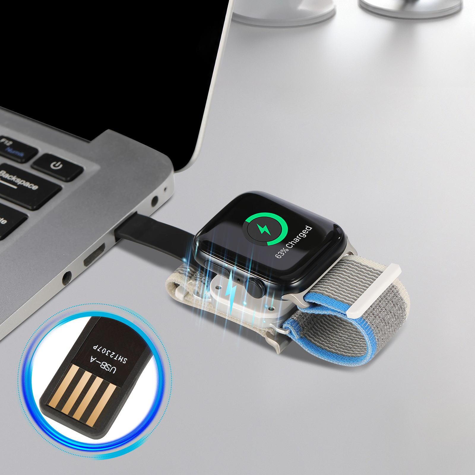 充電機能搭載】マグネットワイヤレスチャージバンド【アップル 充電機能搭載】マグネットワイヤレスチャージバンド【アップル