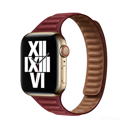 [20 colors available] Small waist magnetic leather band [Apple Watch]