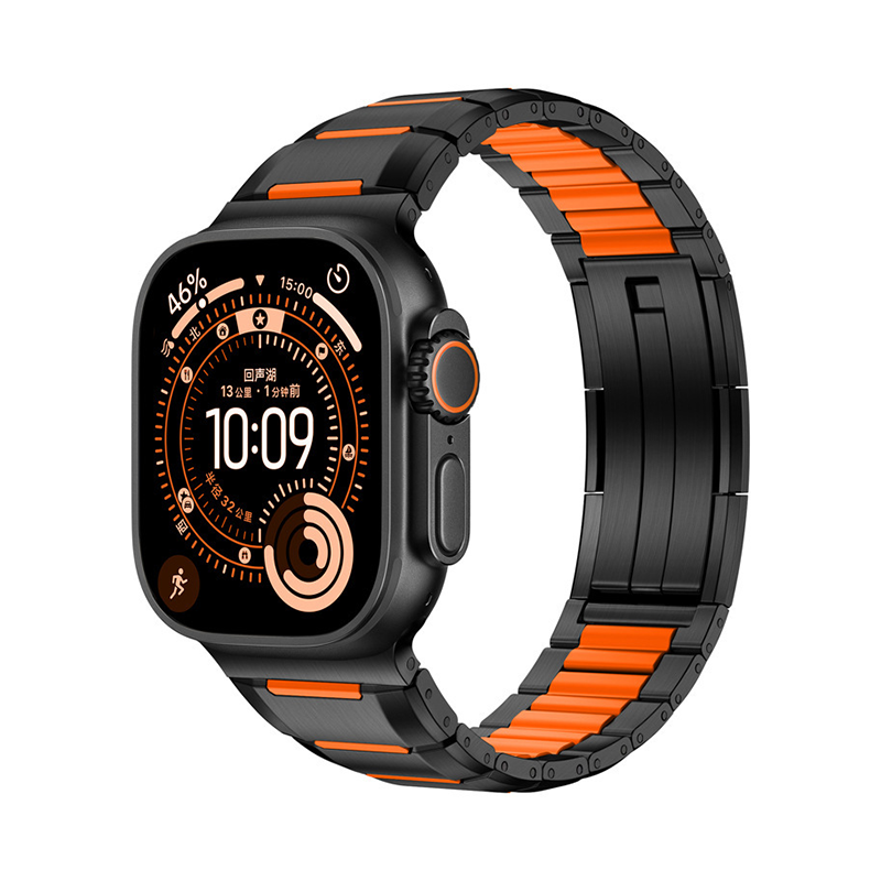 【未来的デザイン】ハイブリッドメタルリンクバンド【アップルウォッチ】