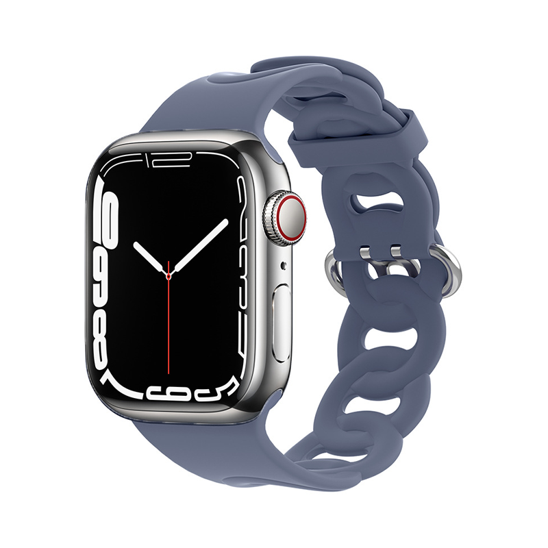 【個性派スタイル】リングホールシリコンバンド【アップルウォッチ】