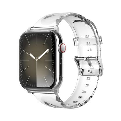 [12 colors available] Silver buckle clear band [Apple Watch]