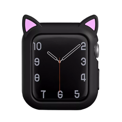 【猫耳デザイン】キャットイヤーシリコンケース【アップルウォッチ】