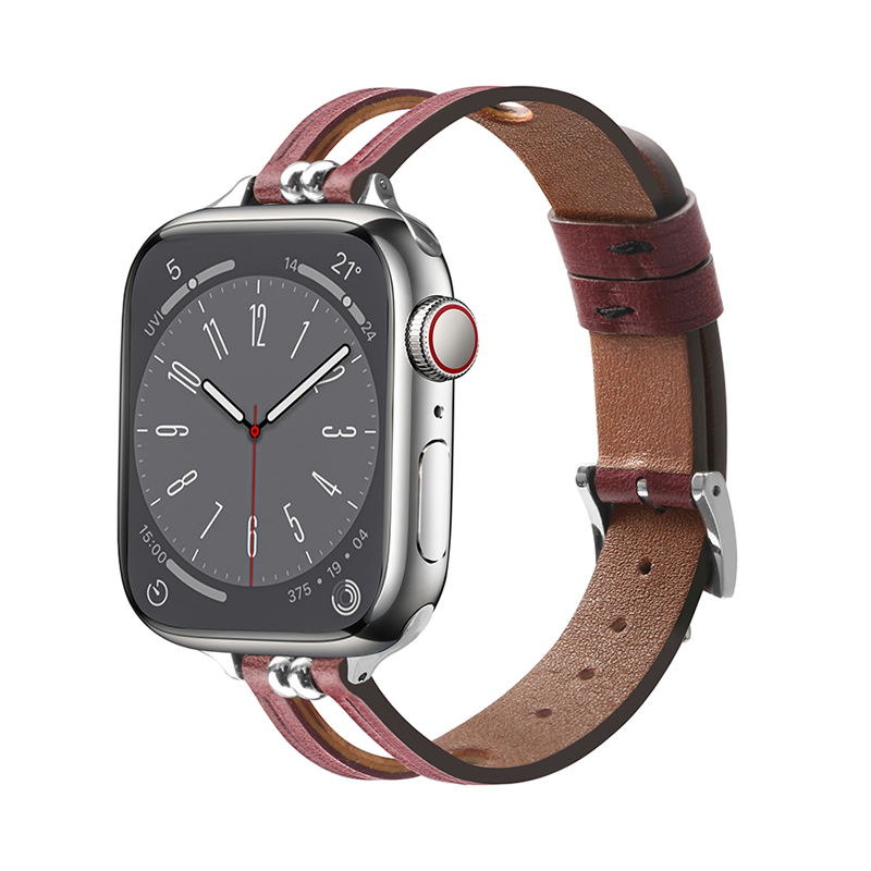 [6 colors available] Star Cross Leather Band [Apple Watch]