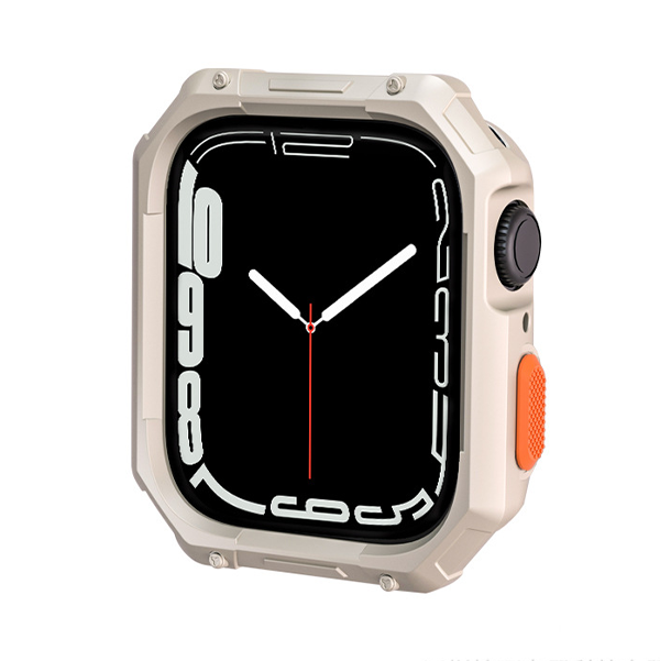 【ガラス無し両面保護】カラーボタンプロテクトケース【アップルウォッチ】