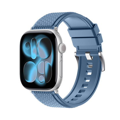 【色褪せしにくい】スポーツフレックスラバーバンド【アップルウォッチ】