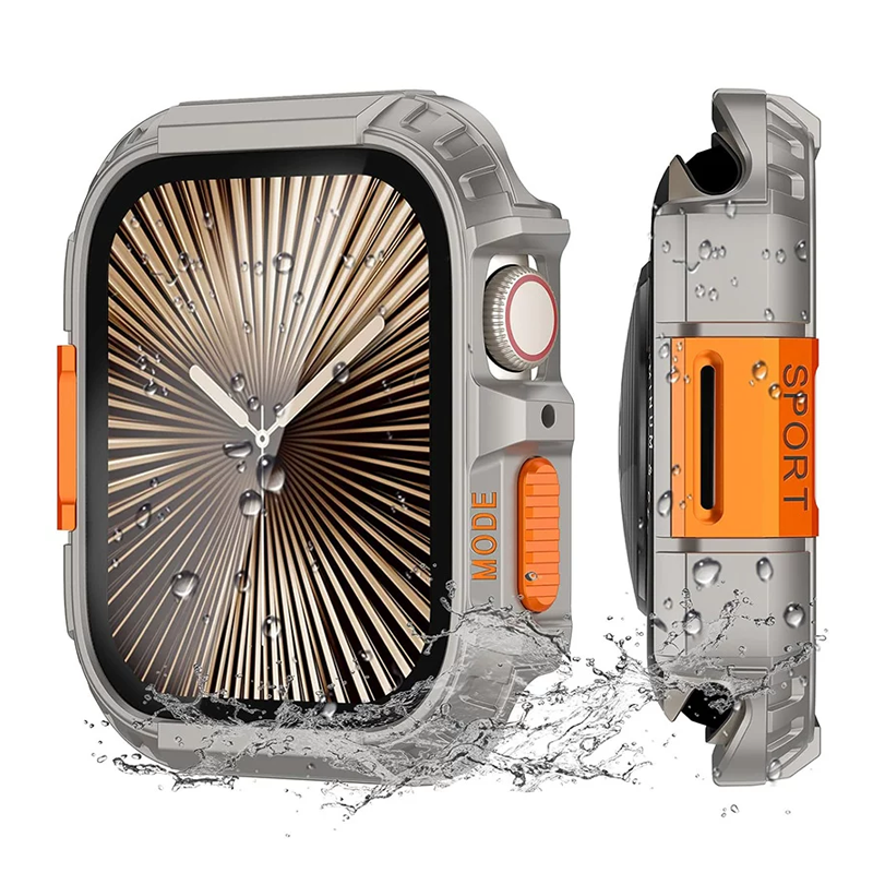 [Film-attached] Metal PC Body Protective Case [Apple Watch]
