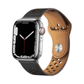 [Excellent breathability] Perforated leather band [Apple Watch]
