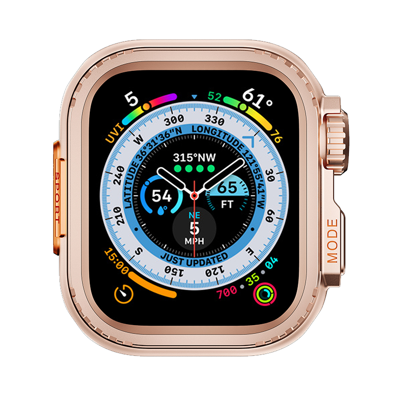 [4 colors available] Ultra-style double-sided protective metal frame [Apple Watch]