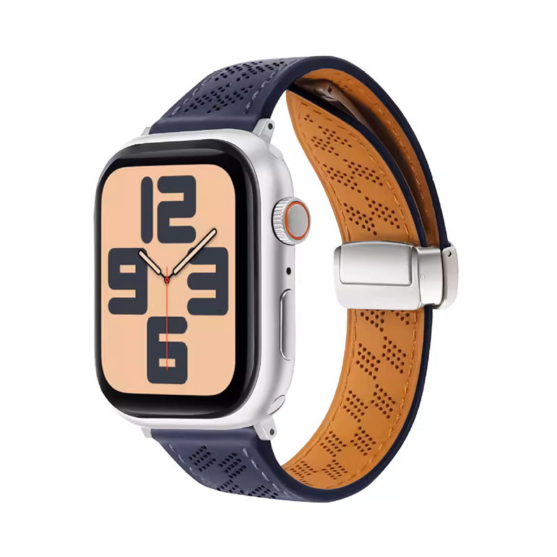 [10 colors available] Air mesh magnetic leather band [Apple Watch]