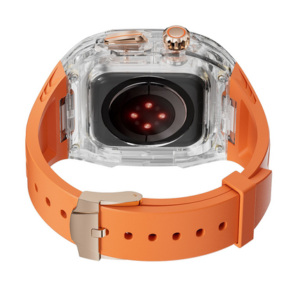 [6 colors available with integrated case] Crystal Explorer TPU band [Apple Watch]