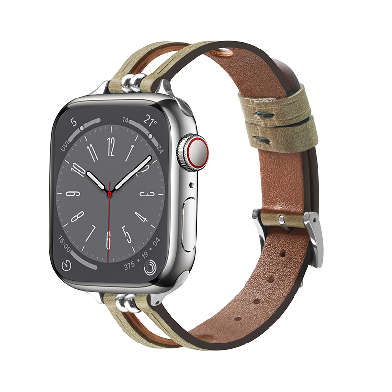 [6 colors available] Star Cross Leather Band [Apple Watch]