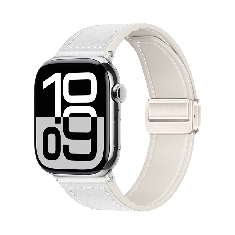 【全40色】シリコンレザーマグネットバンド【アップルウォッチ】