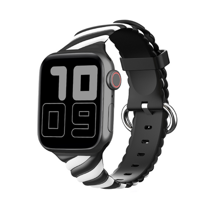 [10 colors available] 2-color twisted silicone band [Apple Watch]