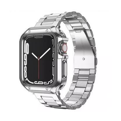 [Case integrated] Stainless steel band with shell cover [Apple Watch]