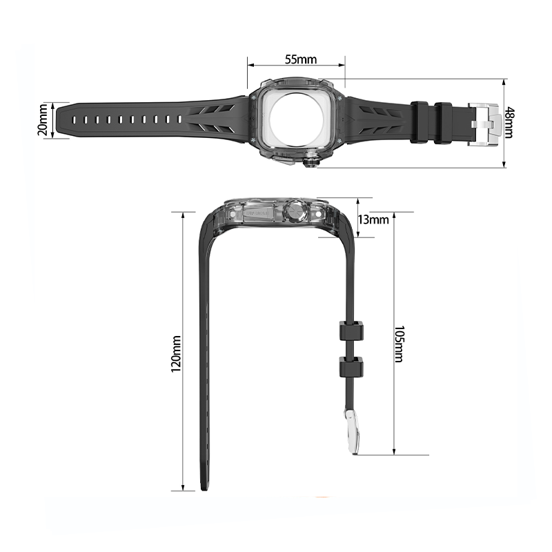 [7 colors available] Tough Clear Protect Band [Apple Watch]