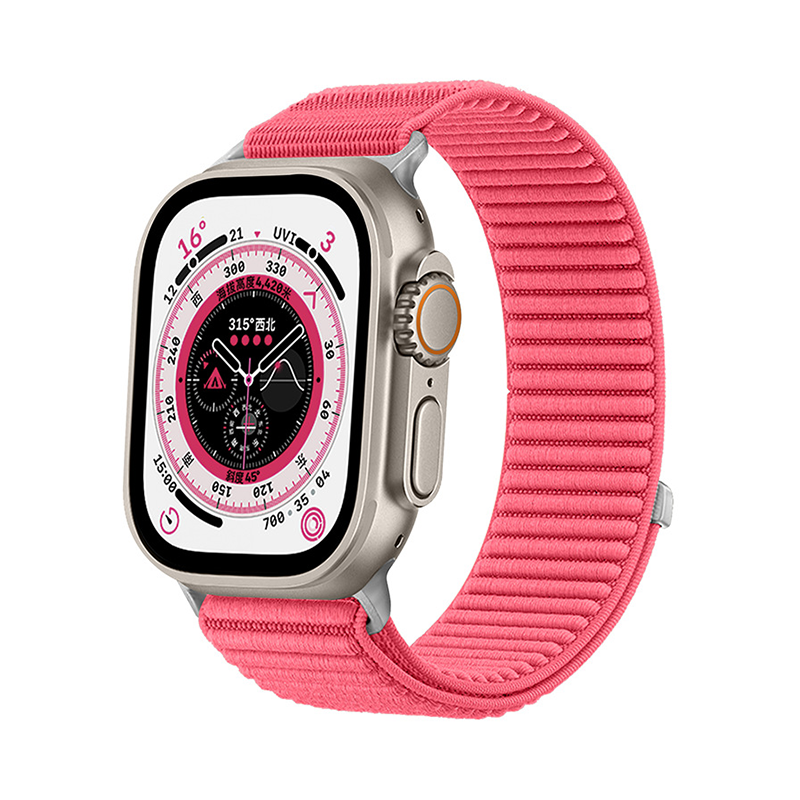 【ストレスフリー装着】カラフルナイロンマジックバンド【アップルウォッチ】