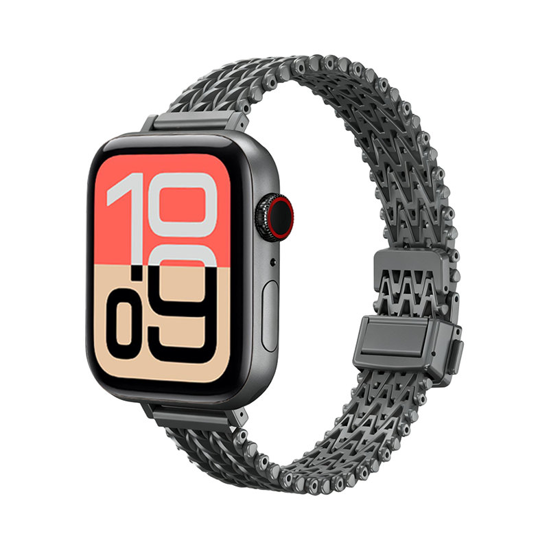 【繊細Vメッシュ】スリムメッシュマグネットバンド【アップルウォッチ】